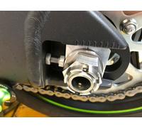 Kawasaki ZH2 2020-2025 Posteriore Asse Castle Dado Flangiato Titanio M24X1.5 GR5