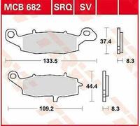 TRW MCB682 BRAKE PAD ALLROUND ORGANIC STANDARD PER SUZUKI GSX 750 F 1999