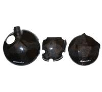 KAWASAKI ZX9R 98-03 Set 3x Coperture Carter Frizione in Carbonio