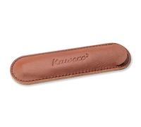 Kaweco 1 astuccio in pelle, adatto per la serie Sport I Astuccio in vera pelle con bella goffratura, elegante e classico, astuccio per penne, 12 x 3,5 cm, in Brandy