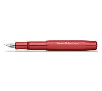 Kaweco Al Sport - Penna stilografica, di alta qualità, per cartucce d'inchiostro con pennino in acciaio di alta qualità, 13,5 cm, colore rosso scuro, larghezza penna: F (fine)