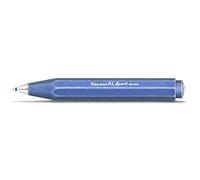 Kaweco Al Sport Stonewashed Blue Business Kuli in alluminio di alta qualit?, penna a sfera tascabile leggera con affidabile meccanismo curvo cardiaco, penna a sfera lucida 10,5 cm, blu