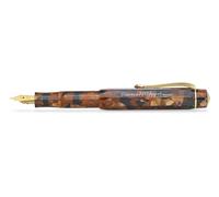 Kaweco ART SPORT - Penna Stilografica in Acrilico Con Pennino in Acciaio, Custodia in Metallo, 12,5 cm, EF (Extra Fine), Colore: Marrone Noce Americano
