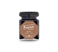 Kaweco Barattolo di inchiostro da 50 ml, marrone caramello, caramello marrone, inchiostro di alta qualità per penna stilografica in calamaro, vegano, solubile in acqua, sostenibile, per calligrafia