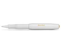 Kaweco Classic Sport - Penna a sfera in gel con penna roller da 0,7 mm, per mancini e destrorsi, design classico, con sfera in ceramica, 13,5 cm (bianco)