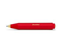 Kaweco Classic Sport Red I Business Kuli in plastica di alta qualità, 12 g, leggera, elegante penna a sfera tascabile, con meccanismo curvo cardiaco, 10,5 cm (rosso)