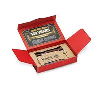 Kaweco EBONIT SPORT - Penna stilografica Premium per cartucce d'inchiostro, esclusiva penna stilografica da 13 cm, in confezione storica con 10 cartucce d'inchiostro, pennino M: M