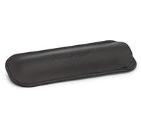 Kaweco Eco - Astuccio in vera pelle, 2 pezzi, colore nero, adatto per la serie sportiva, in vera pelle con bella goffratura, elegante e classico, astuccio portapenne, 12 x 4,6 cm