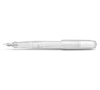 Kaweco Penna stilografica Perkeo per cartucce d'inchiostro per principianti, con impugnatura ergonomica per scrivere comodamente, larghezza penna: F (fine), colore All Clear 15,5 cm
