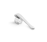 Kaweco LILILIPUT - Penna a clip nostalgica Liliput S con diametro di 8 mm, colore argento, con logo discreto, ideale come accessorio per penna a sfera in bronzo