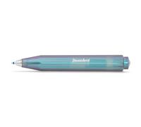 Kaweco Lunar Sport Shadow Blue - Penna a sfera in plastica di alta qualità in blu scuro, penna a sfera tascabile con meccanismo curvo a cuore, penna a sfera retrattile, 10,7 cm