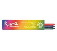 Kaweco Mine colorate da 5,6 mm, verde, blu, rosso, 3 pezzi, di ricambio da 5,6 mm, per portamine o portamine da 5,6 mm, per tutte le penne