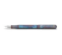 Kaweco - Penna stilografica Liliput, corpo blu fuoco (Fireblue), F, 0,7 mm