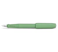Kaweco Penna stilografica Perkeo, penna stilografica per cartucce di inchiostro, penna stilografica per principianti, con impugnatura ergonomica per scrivere comodamente, larghezza penna: F (fine), colore Jungle Green