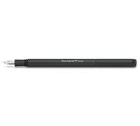 Kaweco SPECIAL - Penna stilografica nera in alluminio ottogonale a otto bordi, con confezione regalo, larghezza penna: F (fine)