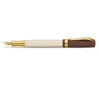 Kaweco Student 10002257 - Penna stilografica, 20 's Jazz EF in resina pregiata, marrone, lunghezza: 13 cm