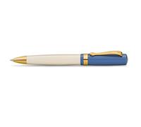 Kaweco STUDENT 50's Rock I Business Kuli - Penna a sfera in acrilico di alta qualità in blu e crema, con scatola regalo in metallo, 13 cm