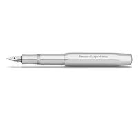 Kaweko - Penna stilografica AL SPORT, pennino M, colore: Argento