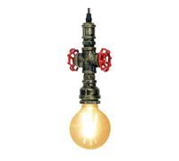 KAWELL Industriale Vintage Luce Pendente Retro Lampada a Sospensione a Tubo D'acqua Creativo Plafoniera Lampadario Art Deco Ferro E27 60W Max Cafe Bar Ristorante Cucina