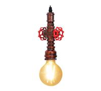 KAWELL Industriale Vintage Luce Pendente Retro Lampada a Sospensione a Tubo D'acqua Creativo Plafoniera Lampadario Art Deco Ferro E27 60W Max Cafe Bar Ristorante Cucina