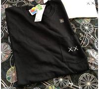KAWS SESAME STREET UNIQLO XL (Asia) = L (US,EU) NERO MOLTO RARO