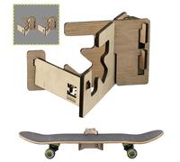 KAXALA -4SKT Supporto da parete in legno per skateboard. Organizza e decora il tuo spazio con questo appendiabiti compatibile con tutti i tipi di skateboard. Mostra il tuo Skate in Folla di possibili