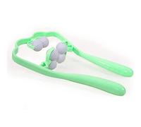 KAXIAA Massaggiatore per Il Collo, Punto Trigger a Doppia Pressione Vital, rilassatore per Il Collo a 6 Ruote, Strumento massaggiatore a Rullo per Il Collo Portatile,Verde