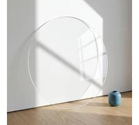 KAXLDHH Lastra Acrilica Rotonda Trasparente, Pannello in Plastica per Segnaletica DIY, Cerchi in Acrilico Resistenti per Lavoretti e Artigianato(5mm,55cm/21.7in)