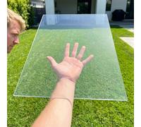 KAXLDHH Lastra In Policarbonato Acrilico Trasparente, Pannello Trasparente Plastica Per Progetti Fai Da Te, Artigianato, Vetri Per Finestre, 1mm/1,5mm/2mm(1mm,50x50cm)