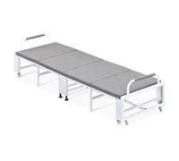 KAXLDHH Letto Pieghevole Singolo con Materasso, Brandina Pieghevole Portatile con Ruotes, Letto A Scomparsa Carico Massimo 150KG, Letto Singolo per Camera E Ufficio, 190×60×30cm (Size : 190x60x30cm)