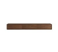 KAXLDHH Mobile TV Con Ante A Ribalta E Cassetti, Mobile Porta TV In Legno A Parete, Console Multimediale Rettangolare Per Lettore DVD, Decoder, Console Per Videogiochi(Brown,160x24x30cm)