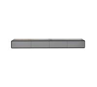 KAXLDHH Mobile TV Con Ante A Ribalta E Cassetti, Mobile Porta TV In Legno A Parete, Console Multimediale Rettangolare Per Lettore DVD, Decoder, Console Per Videogiochi(Gray,240x24x30cm)