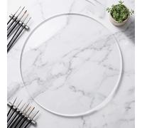 KAXLDHH Pannello Rotondo In Acrilico Trasparente, Lastra In Plastica Resistente Agli Urti Per Cornici, Vetro Sintetico Per Espositori E Protezioni(1.5mm,45cm/17.7in)