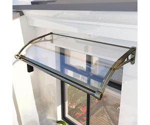 KAXLDHH Pensilina Da Esterno, Tettoia, Policarbonato Trasparente, Copertura Tettoia, 60x160cm, Modern, Tinta Unita