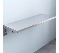 KAXLDHH Tavolo Pieghevole Da Parete In Acciaio Inox, Tavolo Da Pranzo Sospeso Da Parete, Scrivania Sospesa Per Garage, Casa, Ufficio, Cucina, Sala Da Pranzo(50x35cm/19.7x13.8in)