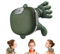KAXLIDEN Massaggiatore per spalle e collo, massaggiatore riscaldato Bionic, massaggiatore per collo con dita, massaggio impastante 4D, simula un vero massaggio al palmo per il comfort, rilassa la