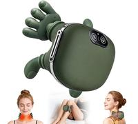 KAXLIDEN Massaggiatore per spalle e collo, massaggiatore riscaldato Bionic, massaggiatore per collo con dita, massaggio impastante 4D, simula un vero massaggio al palmo per il comfort, rilassa la