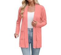 kaxnheye Cardigan a maniche lunghe da donna Cardigan in tinta unita Sottile Estate Aperto Frontale Cappotti con nappe Cappotti Accoglienti Giacche eleganti Giacche leggere traspiranti Camminate
