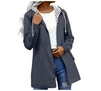 kaxnheye Giacche da donna Giacche a maniche lunghe in tinta unita Accoglienti Cardigan alla moda con cappuccio Casual Cardigan larghi comodi Cappotti leggeri con cerniera Cappotti caldi invernali