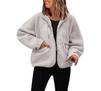 kaxnheye Giacche da donna Giacche in tinta unita Casual Largo Comodo Cardigan Accogliente Elegante Cardigan Aperto Frontale Colletto Risvolto Cappotti Traspiranti Leggeri Morbido Top Elgant Top