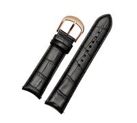 KAXSFE Cinturino for orologio in vera pelle con estremità curva 20 mm 21 mm 22 mm compatibile con Longines compatibile con Tissot compatibile con Citizen Tudor Arc Mouth CASIO cinturino for orologio d
