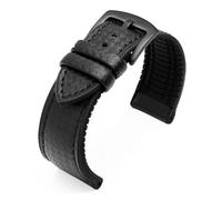 KAXSFE Cinturino in gomma siliconica compatibile con il cinturino Tissot 1853 Tengzhi T-Touch(Black black-black,20mm)