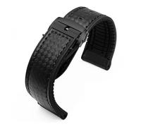KAXSFE Cinturino in gomma siliconica compatibile con il cinturino Tissot 1853 Tengzhi T-Touch(Black-black-B,20mm)