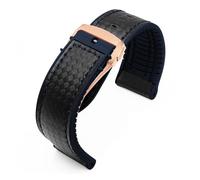 KAXSFE Cinturino in gomma siliconica compatibile con il cinturino Tissot 1853 Tengzhi T-Touch(Black Blue-rose-B,21mm)