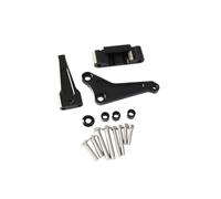 KAXSFE Motorcycle Adjustable Steering Damper Stabilizer Complete Steering Mounting Bracket Compatible With Street Triple 765 S 765S STREET TRIPLE(Black)