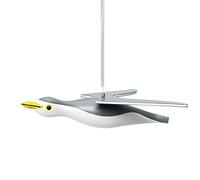 Kay Bojesen Gabbiano figure piccole 4 cm in legno movimento a dondolo, grigio