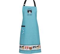 Kay Dee Crazy Cat Chef Apron Grembiule, Cotone, Vario, 26" x 34"
