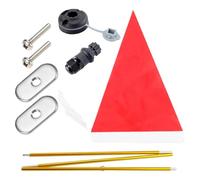 Kayak Bandiera Pole - Kayak - Supporto per Bandiere di Kayak, Base Stabile - | Montaggio Semplice Pista di Installazione Pieghevole Asta di Sicurezza per Kayak, Bandiere di Sicurezza per