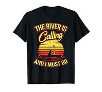 Kayak Canoa Rafting Kayak Shirt Il fiume chiama Maglietta