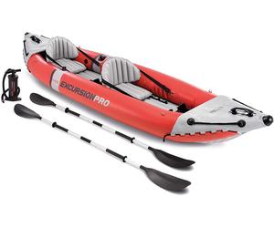 KAYAK CANOA SCAFO GONFIABILE INTEX EXCURSION PRO 2 POSTI PVC+ACCESSORI COMPLETO